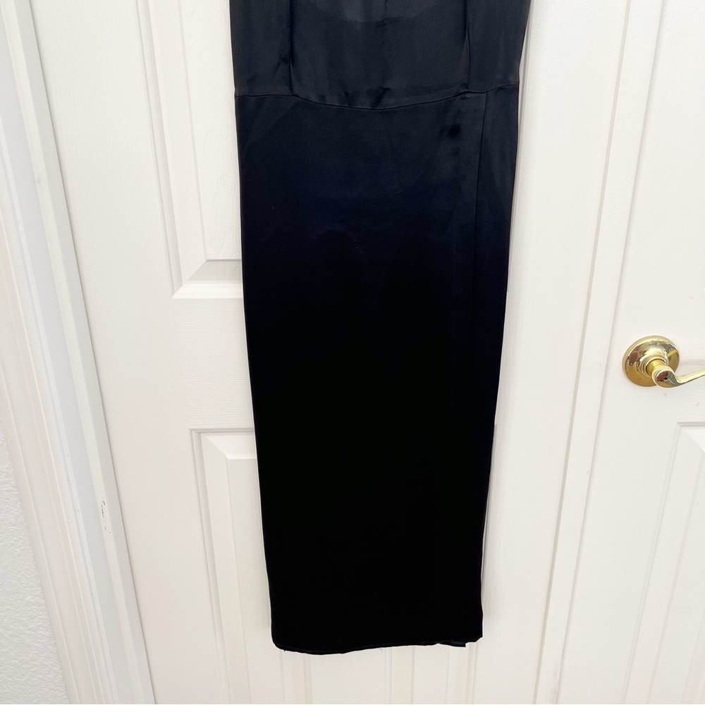 Scotch & Soda Satin Slip Dress Black Gold XS - Picture 15 of 17